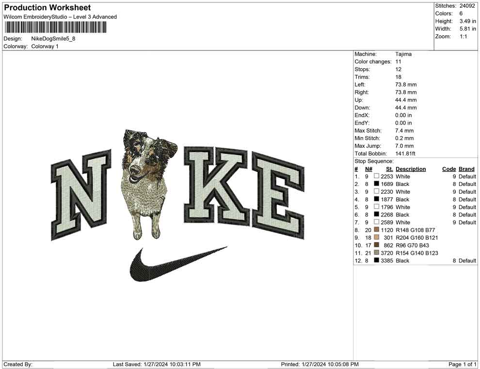Nike Dog Smile