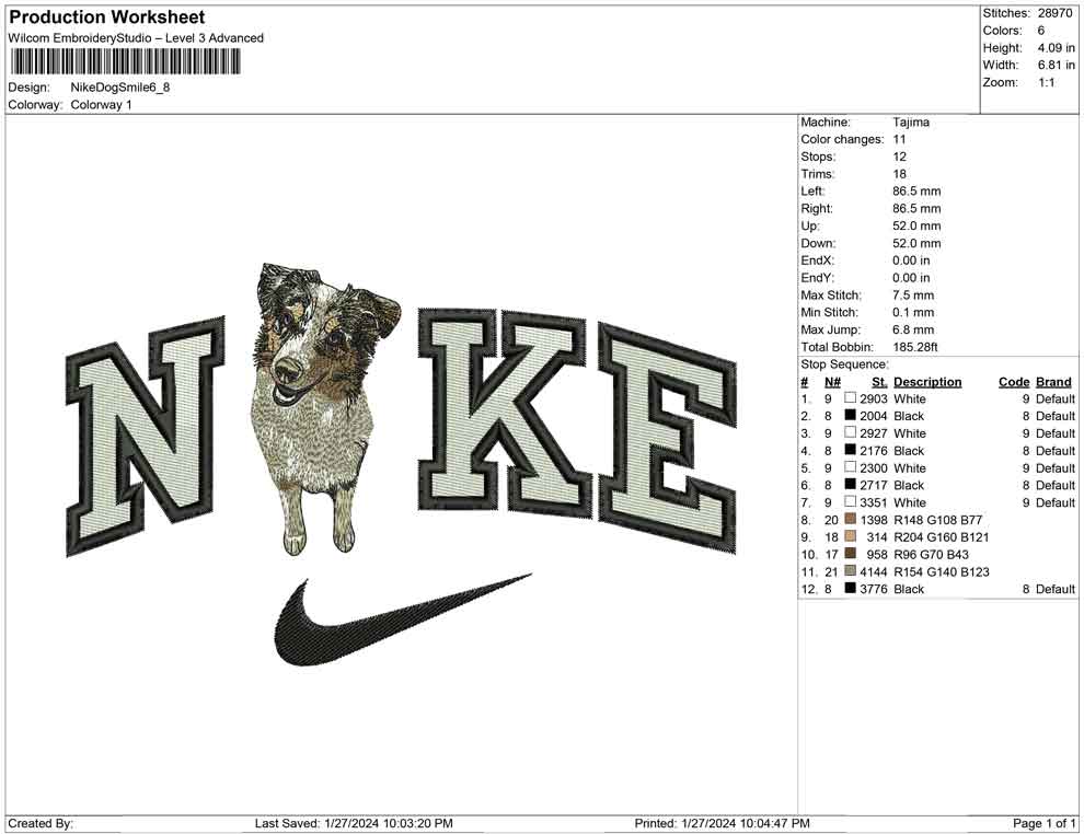 Nike Dog Smile