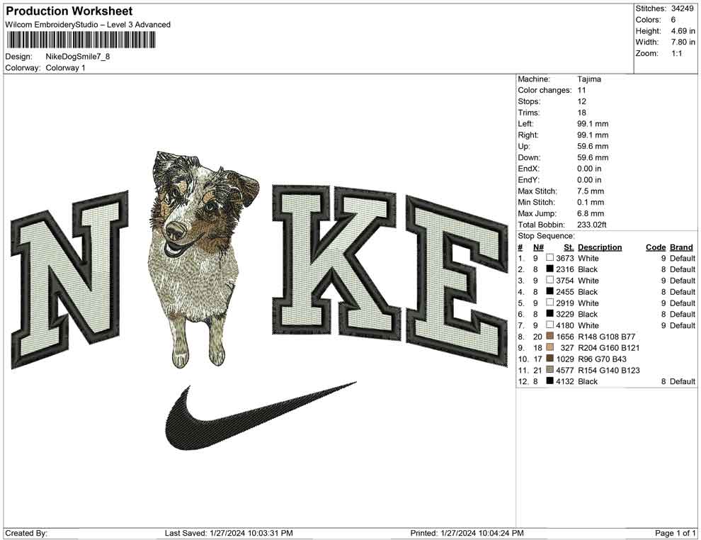 Nike Dog Smile