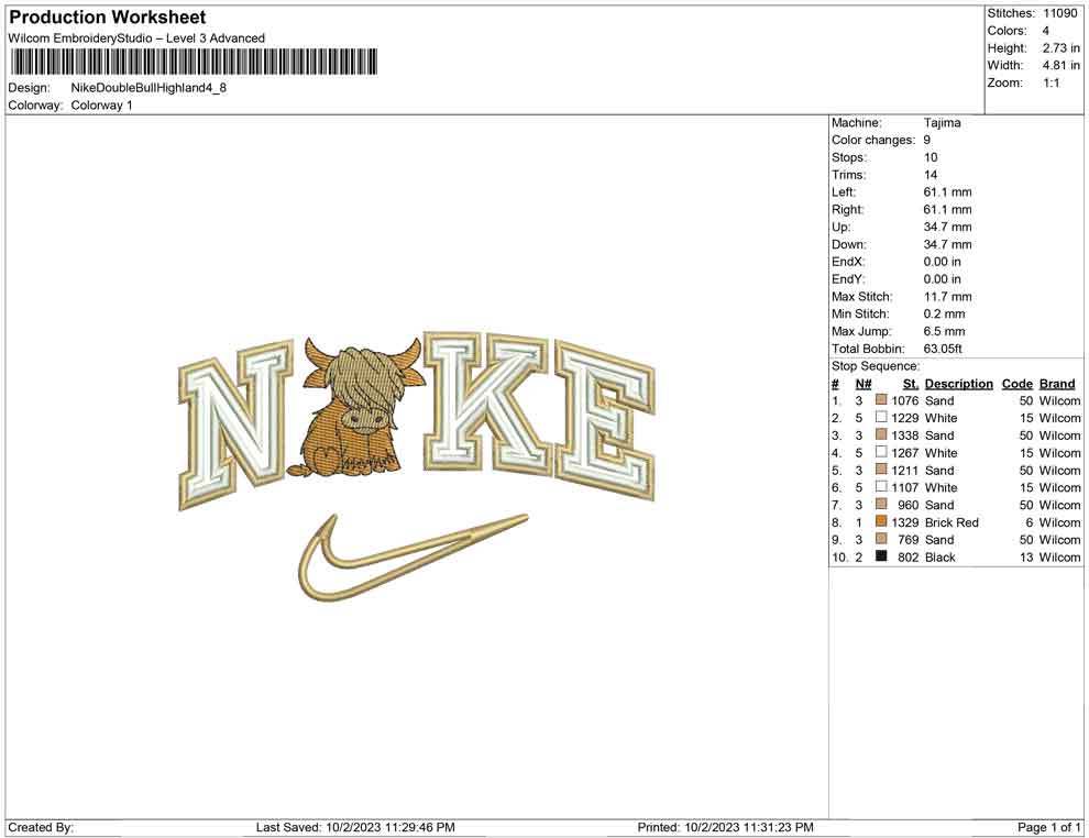 Nike Double bull Highland