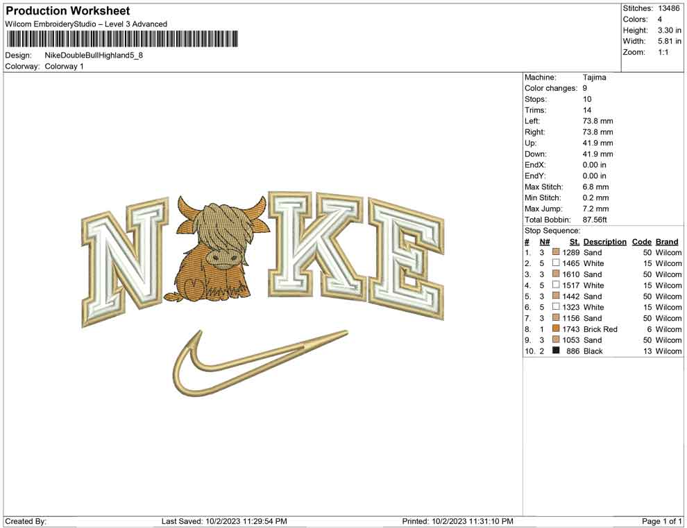 Nike Double bull Highland