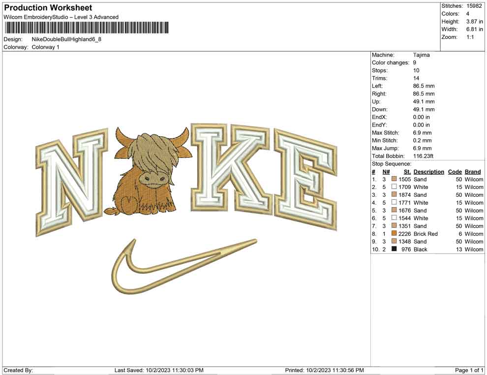 Nike Double bull Highland