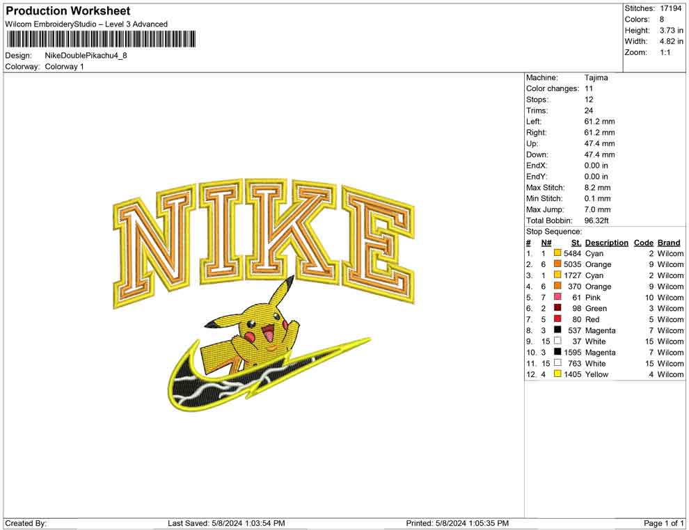 Nike Double Pikachu