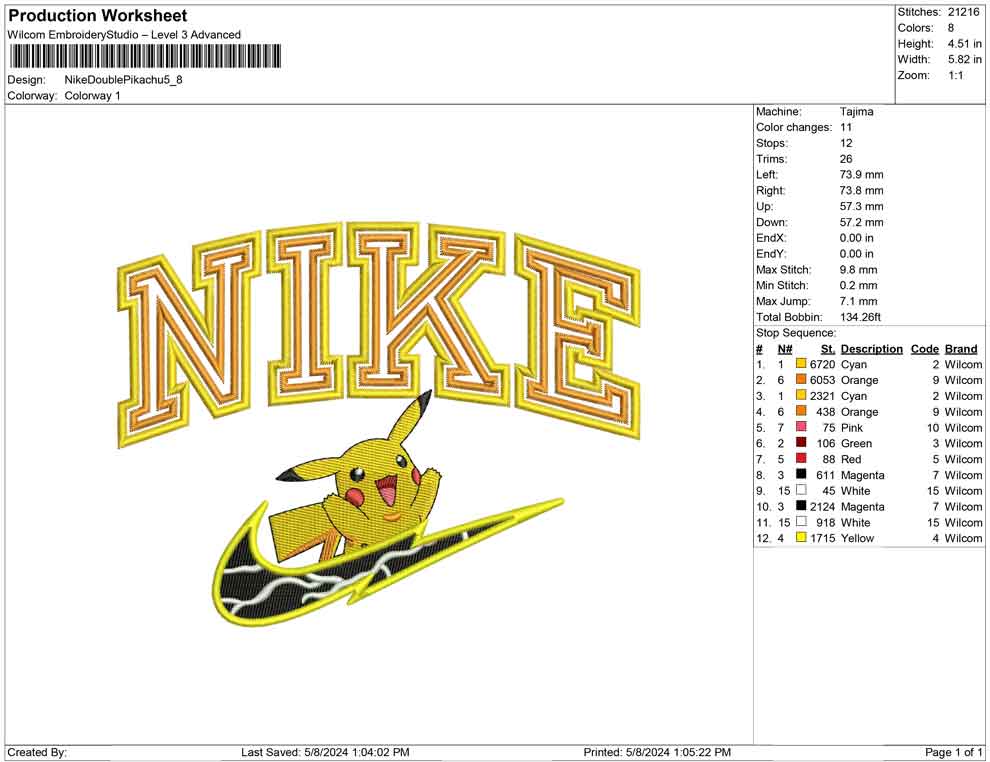 Nike Double Pikachu