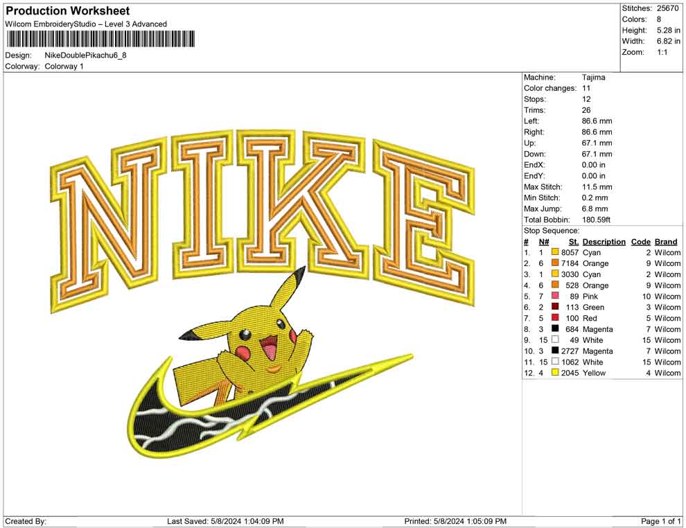 Nike Double Pikachu