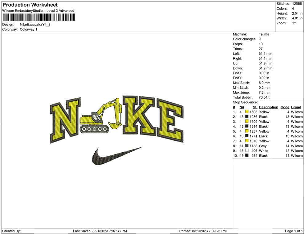 Nike Excavator Y