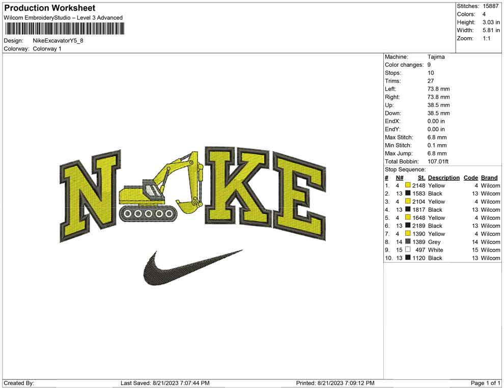 Nike Excavator Y