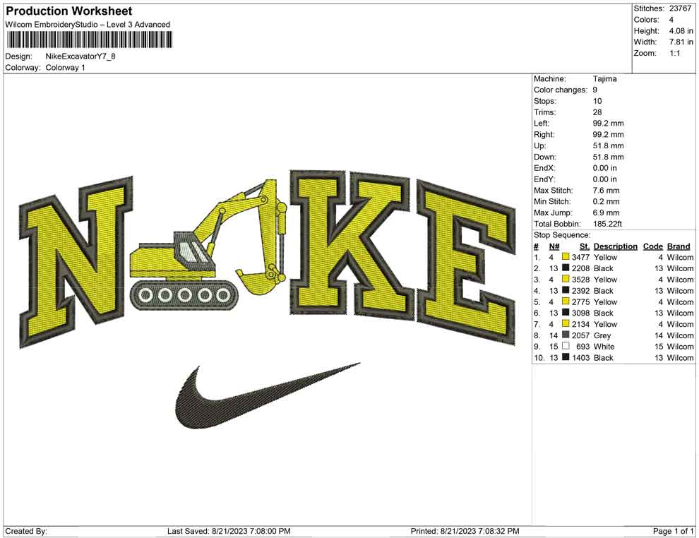 Nike Excavator Y