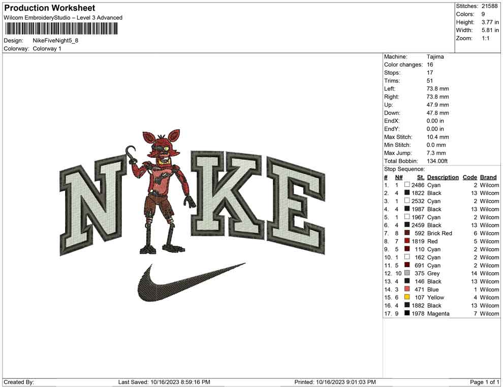 Nike Five Night