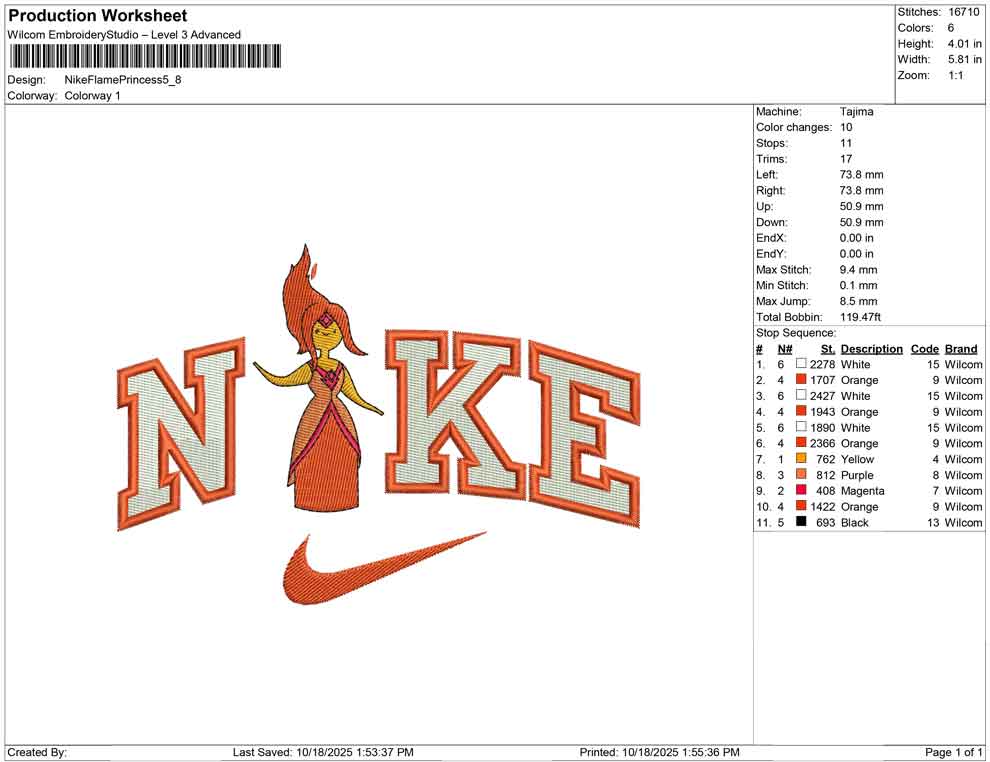 Nike Flame Princess