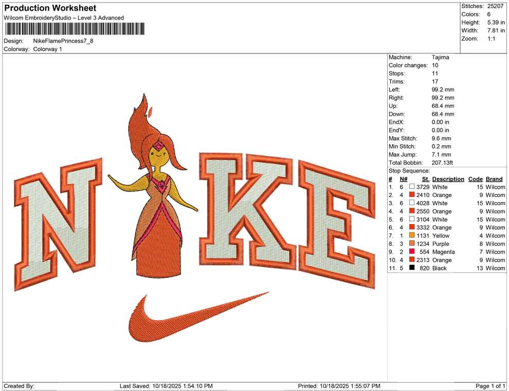 Nike Flame Princess