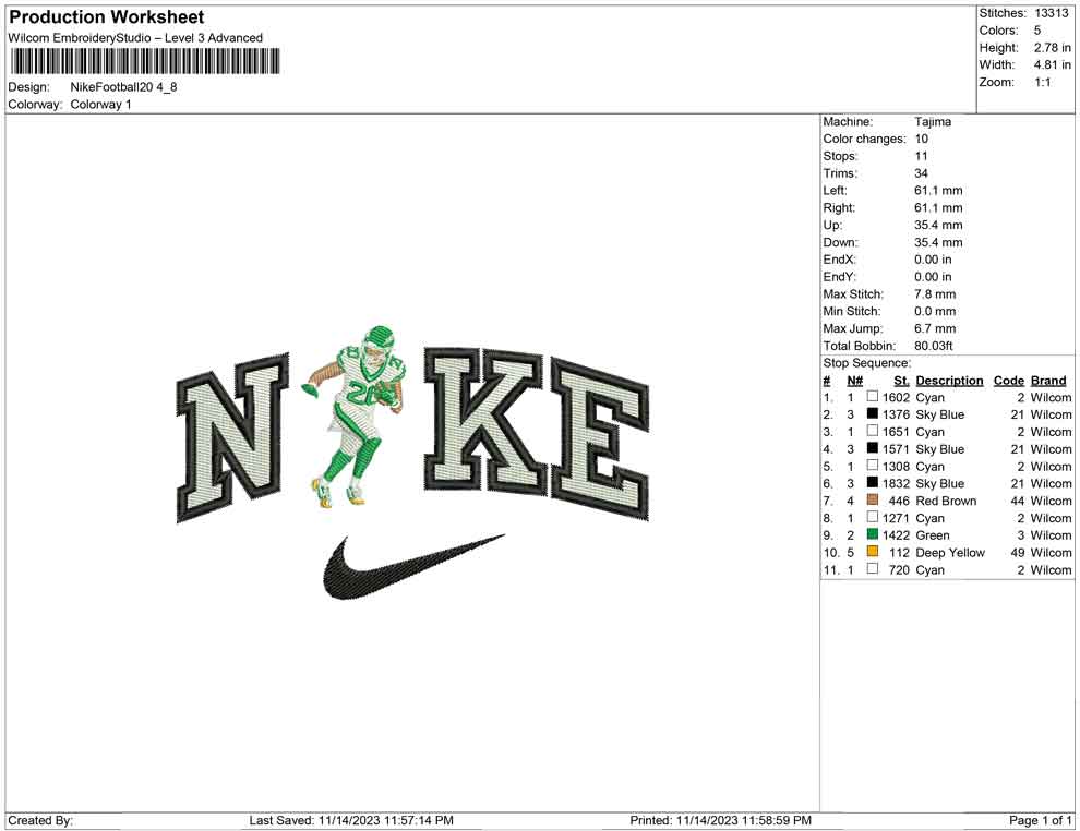 Nike football 20