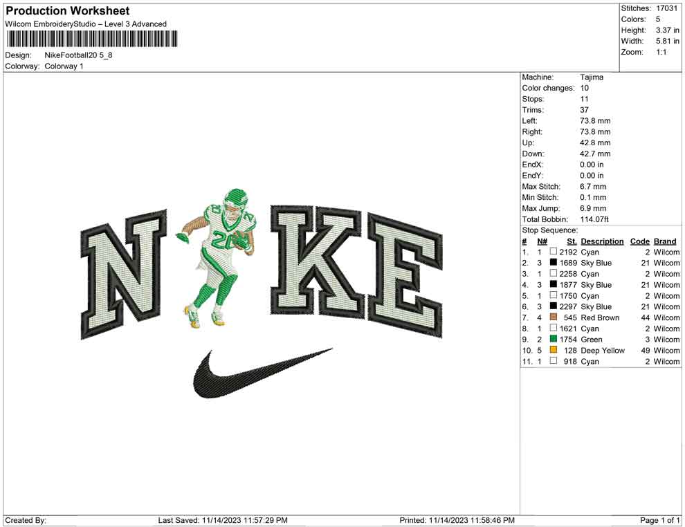 Nike football 20