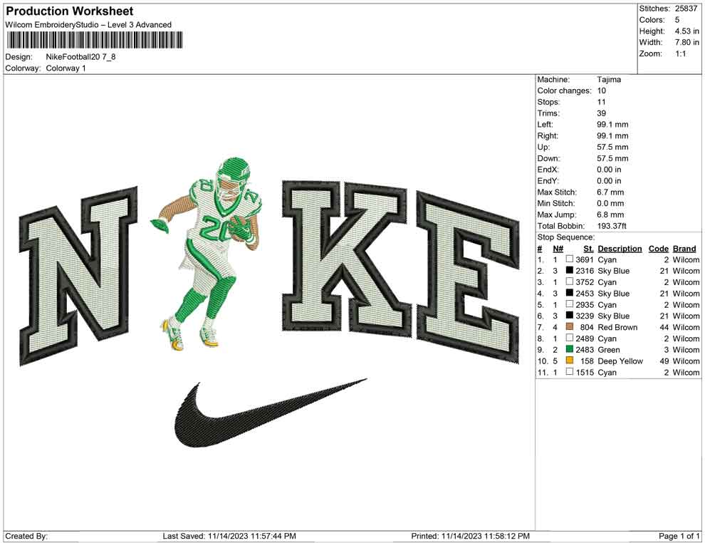 Nike football 20