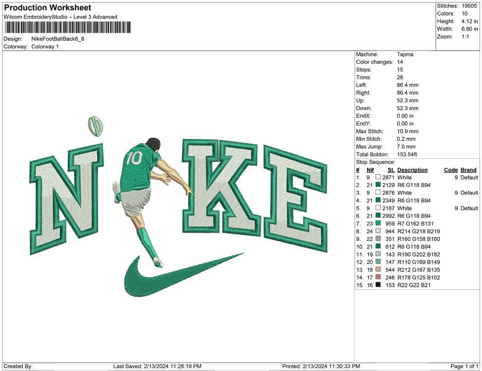 Nike Football back