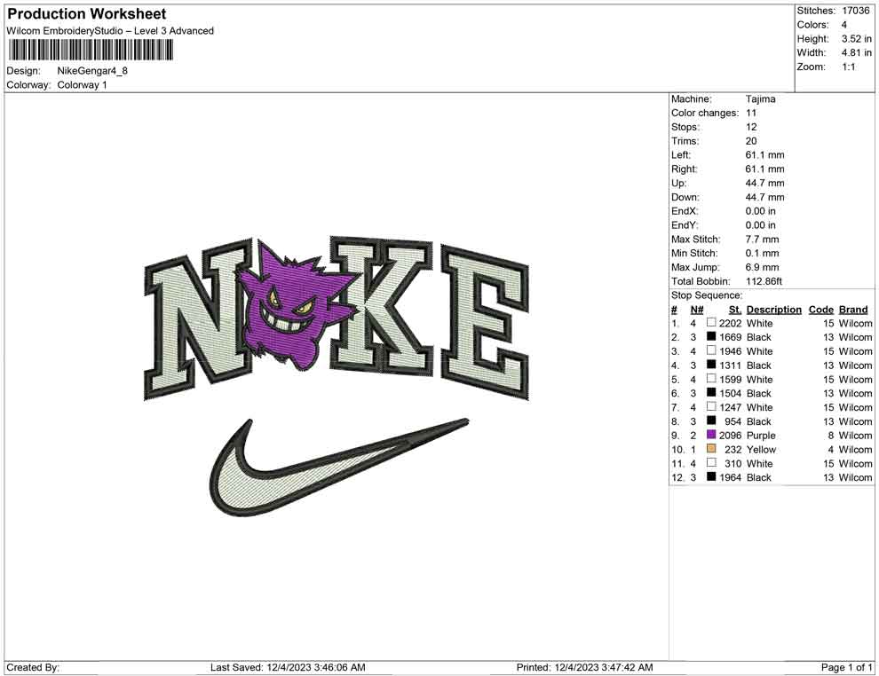 Nike Gengar