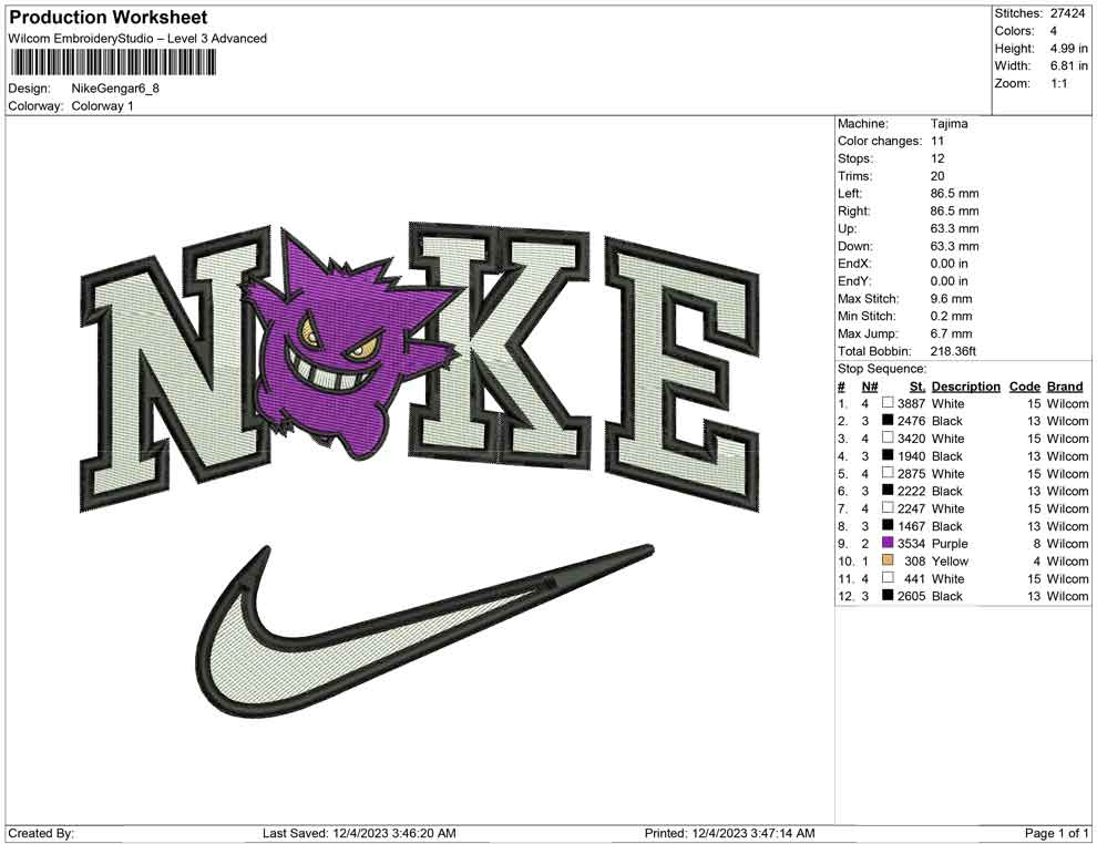 Nike Gengar
