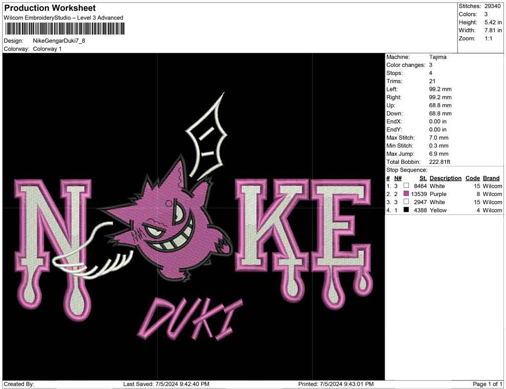 Nike Gengar Duki