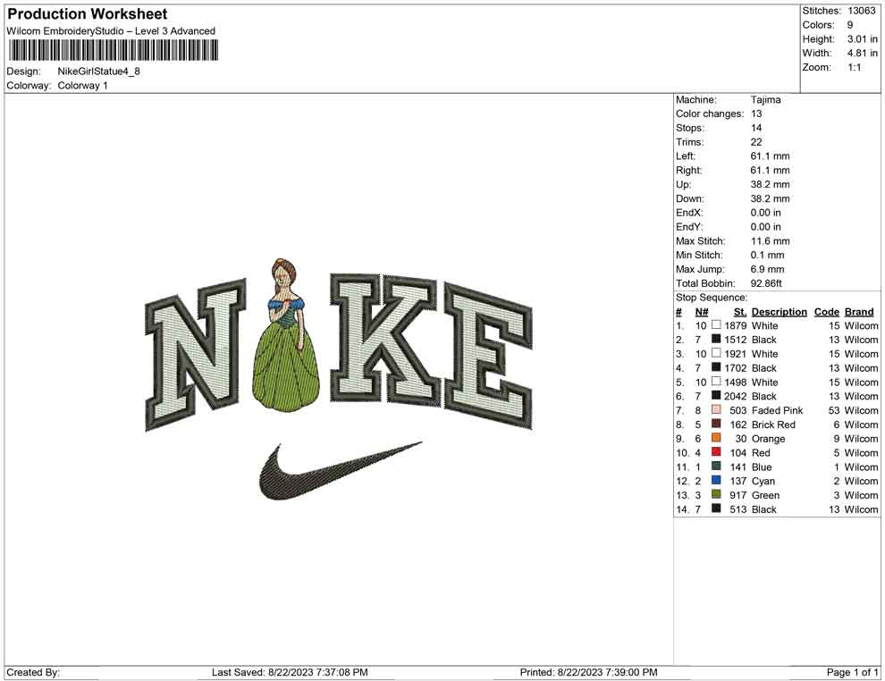 Nike Girl Statue