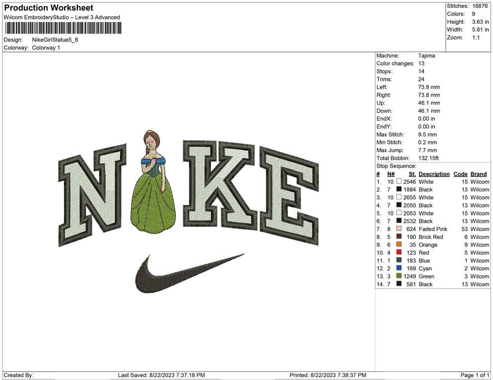 Nike Girl Statue
