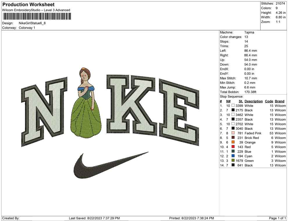 Nike Girl Statue