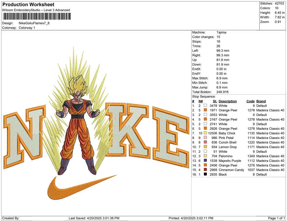 Nike Goku Flames
