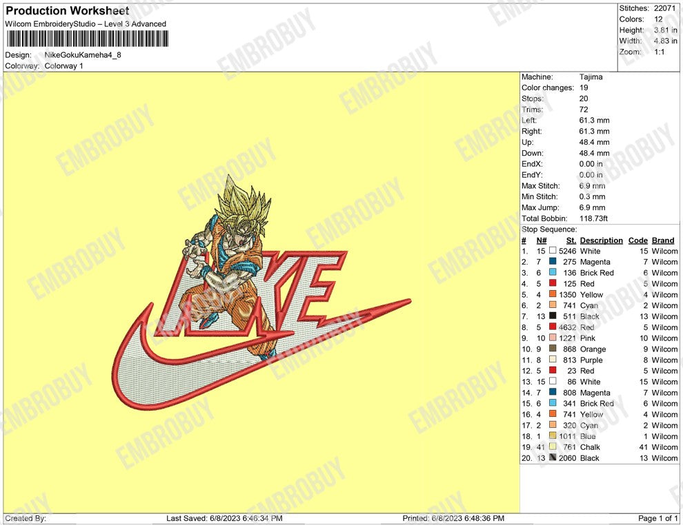Nike Goku Kameha