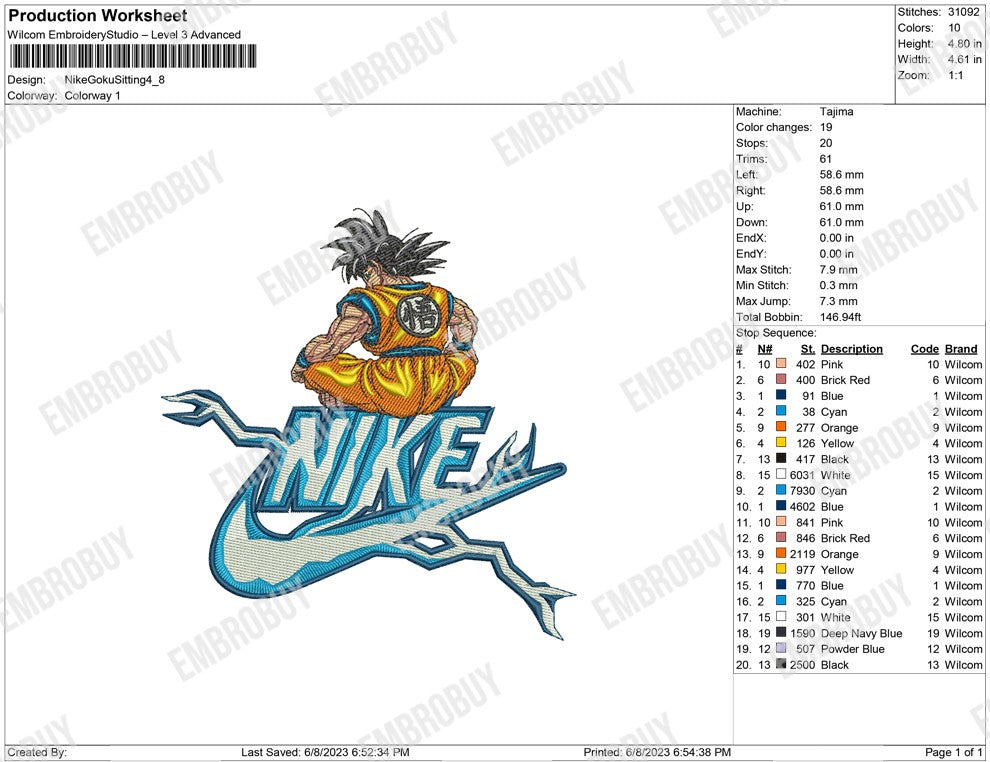 Nike Goku Sitting