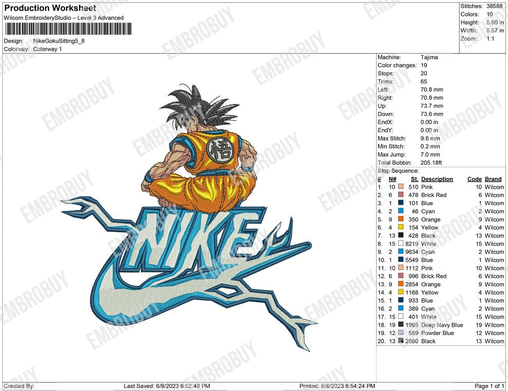 Nike Goku Sitting