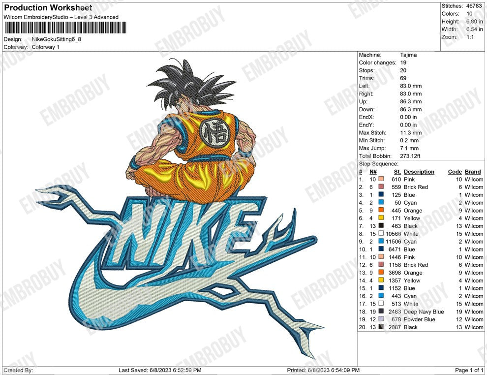 Nike Goku Sitting