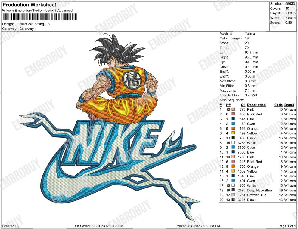 Nike Goku Sitting