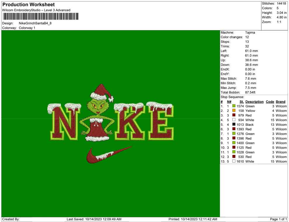 Nike Grinch Santa B