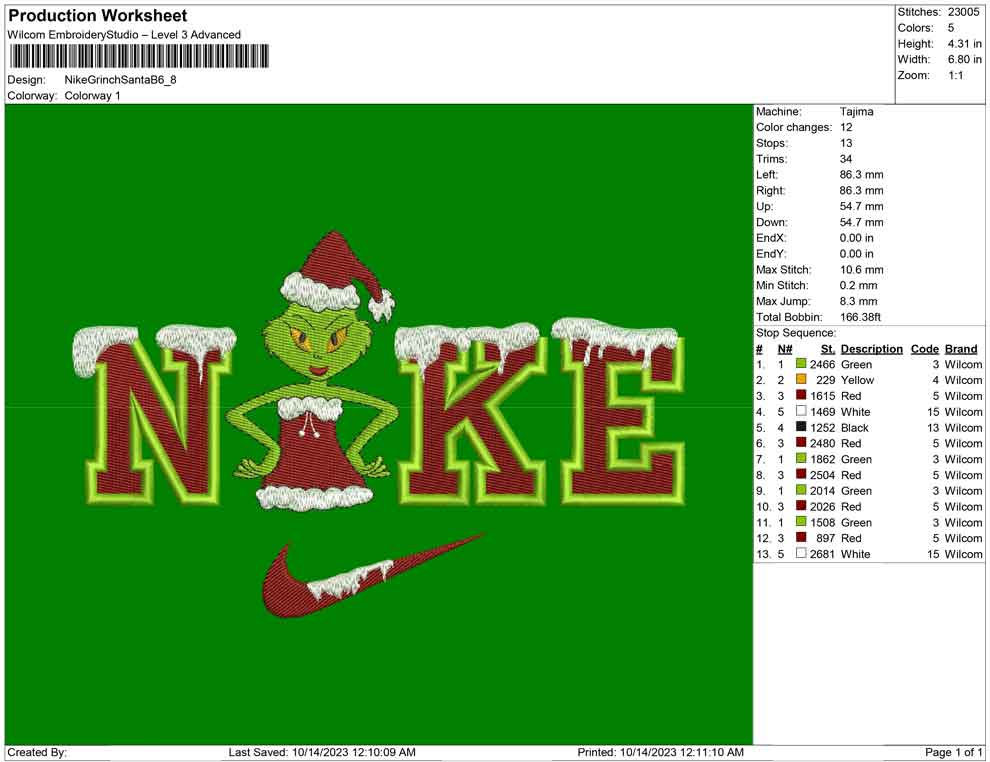 Nike Grinch Santa B
