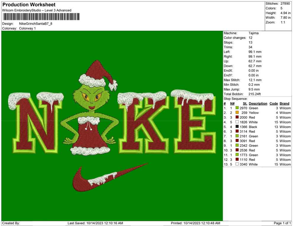 Nike Grinch Santa B