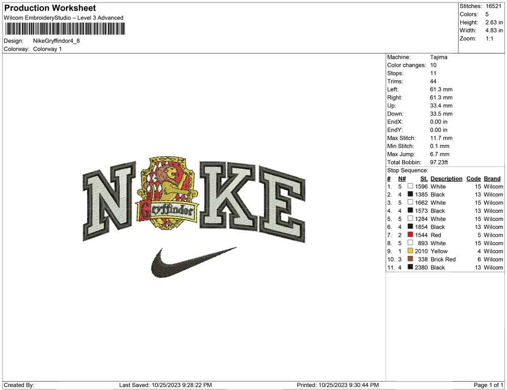 Nike gryffindor