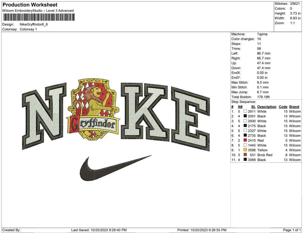 Nike gryffindor