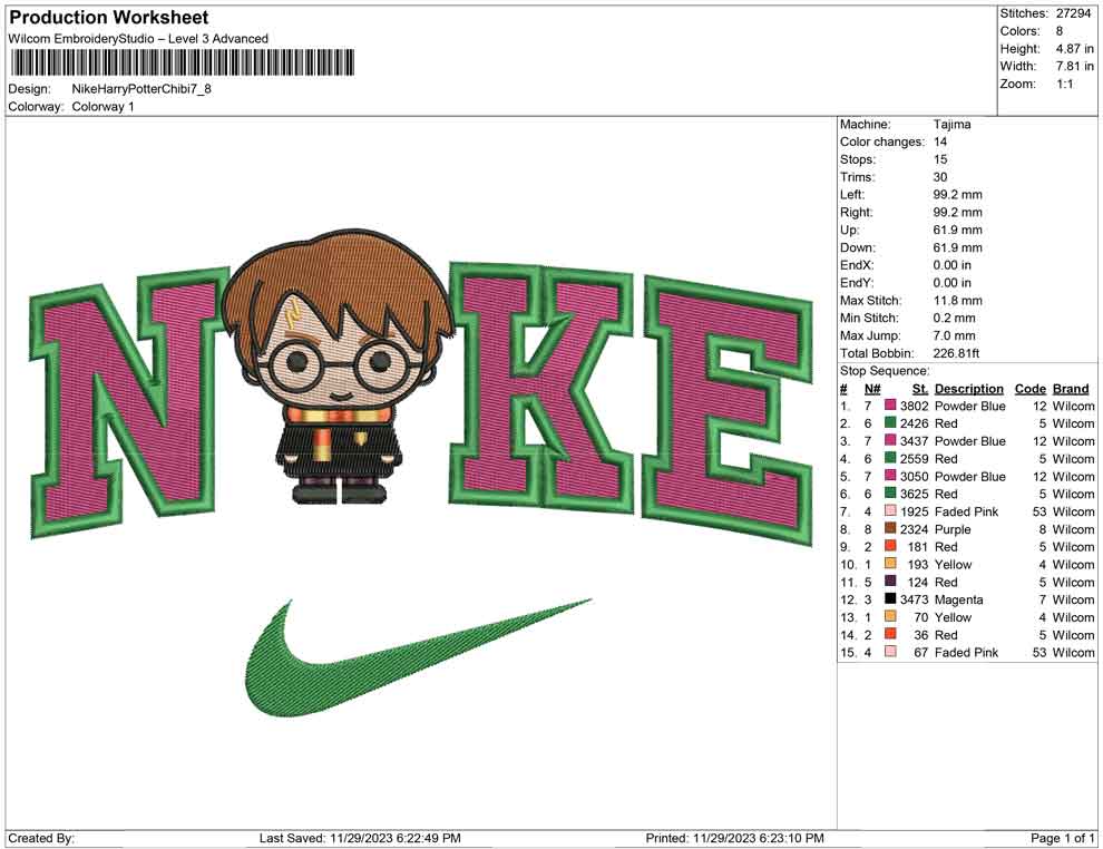 Nike harry Potter chibi