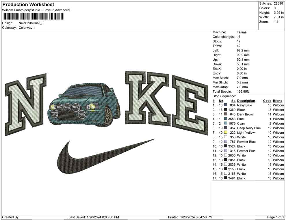 Nike hella Car