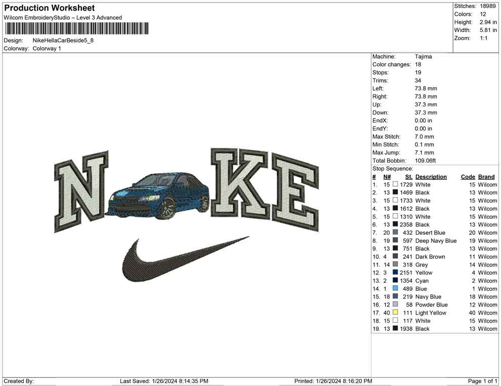 Nike hella Car Beside
