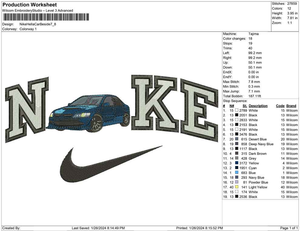 Nike hella Car Beside