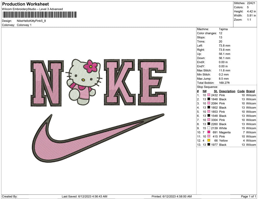 Nike Hello kitty Pink