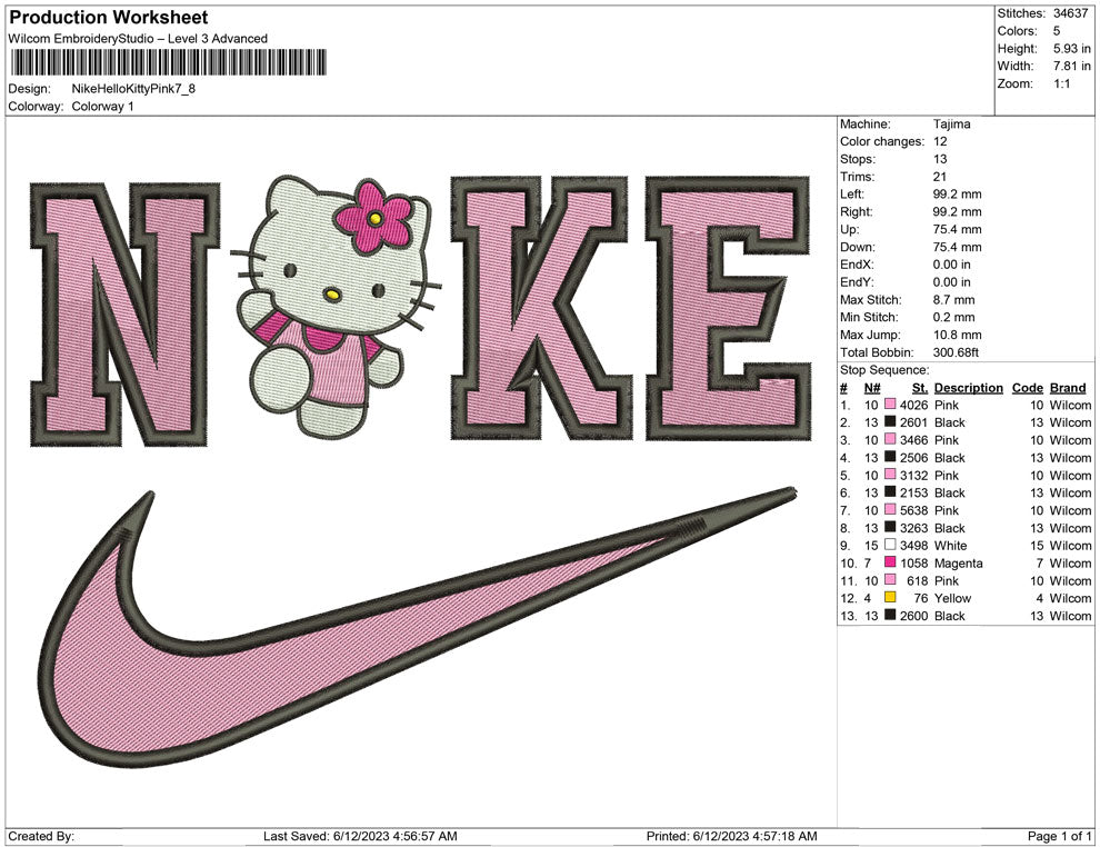 Nike Hello kitty Pink