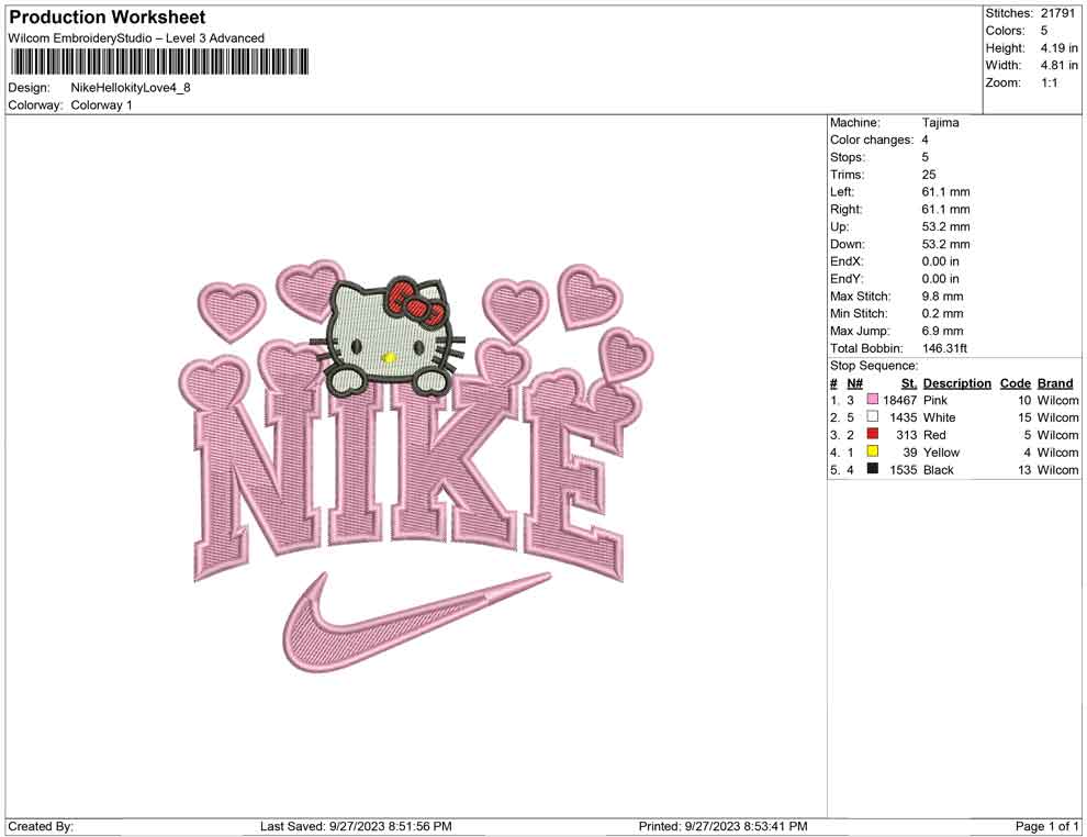 Nike Hello kitty Love