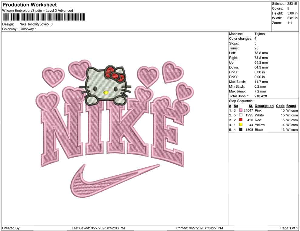 Nike Hello kitty Love