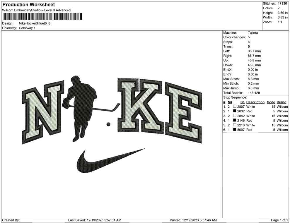 Nike Hockey Silhouette