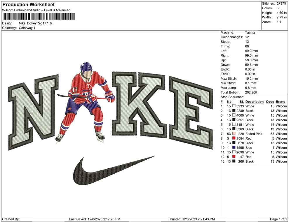 Nike Hockey Red 17