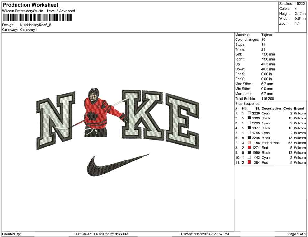 Nike Hockey Red