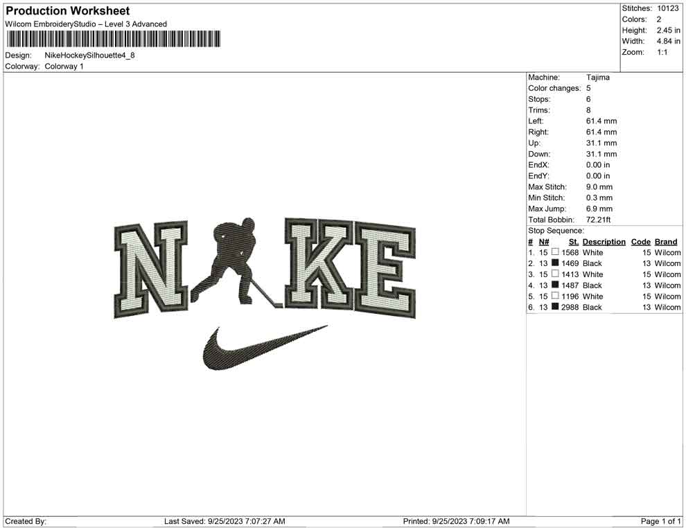 Nike Hockey Silhouette