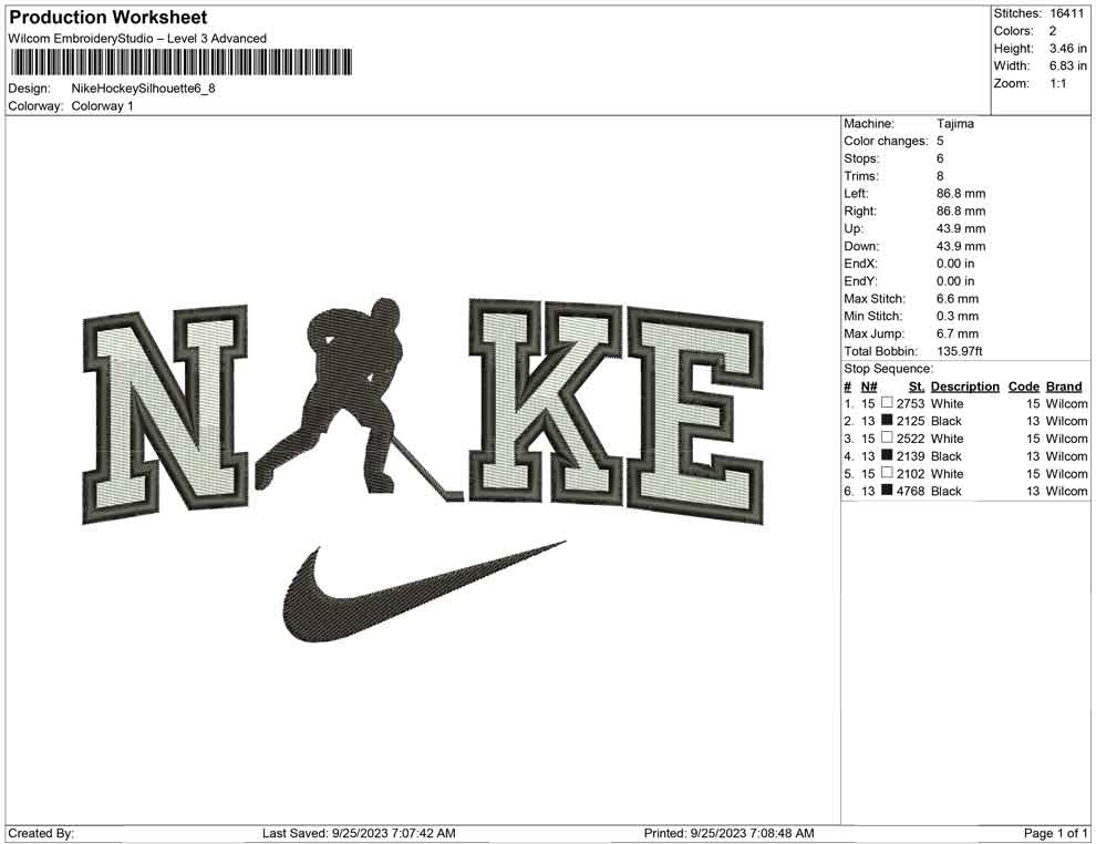 Nike Hockey Silhouette