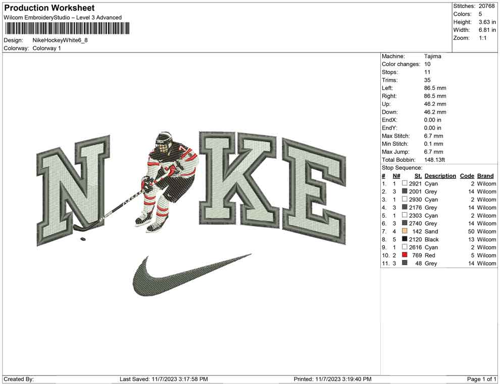 Nike Hockey White